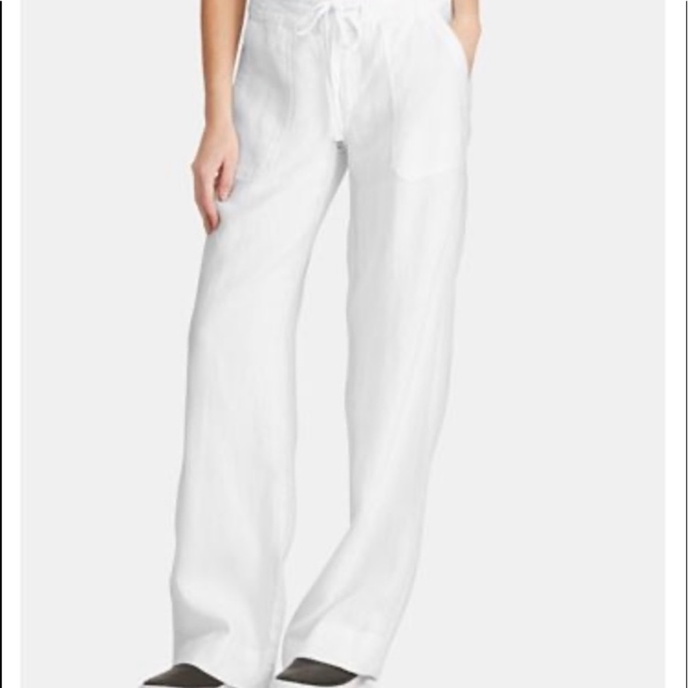 Ralph Lauren Linen Draw String Pants